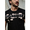 Camiseta estampada atacado masculino Revanche Piran Preto