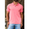 Camiseta Polo Com Elastano Atacado Masculino Revanche Dahod Rosa