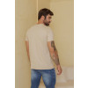 Camiseta Estampada Atacado Masculino Revanche Cólofon Areia