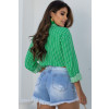 Chemise listrada com bolso atacado feminina Revanche Axixá Verde