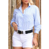 Chemise listrada com bolso atacado feminina Revanche Zamora Azul