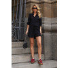 Camisa Oversized Manga Longa Atacado Feminina Revanche Irtacina Preto