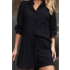 Camisa Oversized Manga Longa Atacado Feminina Revanche Irtacina Preto