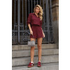 Camisa Oversized Manga Longa Atacado Feminina Revanche Irtacina Vinho