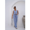 Colete Jeans Com Recorte Princesa Atacado Feminino Revanche Zapallar Azul