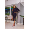 Conjunto Canelado Cropped Com Ombreira E Saia Atacado Feminino Revanche Nayane