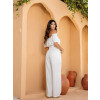 Conjunto Com Blusa Ciganinha e Calça Pantalona Atacado Feminino Revanche Sales Off-White