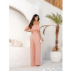 Conjunto Com Blusa Ciganinha e Calça Pantalona Atacado Feminino Revanche Sales Salmão