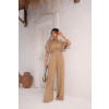 Conjunto De Calça Pantalona e Blusa Ampla Atacado Feminino Revanche Rialma Caqui