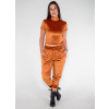 Conjunto de Veludo Atacado Feminino Revanche Bridgetown Caramelo Frente