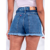 Shorts Jeans Atacado Feminino Revanche Emily Azul Costas