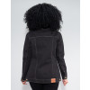  Jaqueta Jeans Black Atacado Boyfriend Feminina Revanche Toussaint Preto Costas