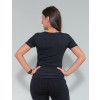 Camiseta Atacado Boca Feminina Revanche Trace Preto Costas