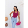 Cropped De Tricto Com Detalhes Atacado Feminina Revanche Polinyà Pink Escuro