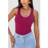 Cropped De Tricto Com Detalhes Atacado Feminina Revanche Polinyà Pink Escuro