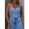 Cropped Jeans Tomara Que Caia Atacado Feminino Revanche Larrau