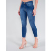 Calça Jeans Atacado Cropped Feminina Revanche Adalyn Azul Detalhe