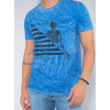 Camiseta Atacado Masculino Revanche Leron Azul Detalhe