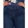 Calça Jeans Atacado Cigarrete Plus Size Feminino Revanche Catia Azul Detalhe
