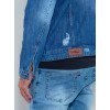 Jaqueta Jeans Atacado Masculina Revanche Andree Azul Detalhe Costas