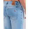  Bermuda Jeans Atacado Masculina Revanche Germain Azul Detalhe Costas