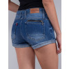  Shorts Jeans Atacado Boyfriend Feminino Revanche Laura Azul Detalhe Costas