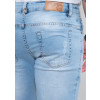 Bermuda Jeans Atacado Masculina Revanche Odie Azul Detalhe Costas