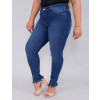  Calça Jeans Atacado Cigarrete Plus Size Feminina Revanche Flórida Azul Detalhe