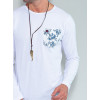 Camiseta Atacado Masculino Revanche Florus Branco Detalhe