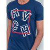 Camiseta Atacado Masculino Revanche Larue Azul Marinho Detalhe