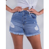 Shorts Jeans Atacado Feminino Revanche Patricia Azul Detalhe
