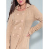 Trench Coat Atacado Tricot Feminino Revanche Novara Detalhe