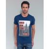 Camiseta Atacado Masculino Revanche Florent Azul Marinho Frente