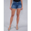  Shorts Jeans Atacado Boyfriend Feminino Revanche Laura Azul Frente