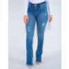Calça Jeans Atacado Flare Feminina Revanche Orane Azul Frente