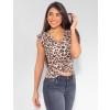 Blusa Atacado Feminina Revanche Ors Marrom Frente