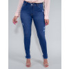 Calça Jeans Atacado Cigarrete Feminina Revanche Slania Azul Frente