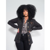  Jaqueta Jeans Black Atacado Boyfriend Feminina Revanche Toussaint Preto Frente