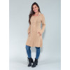 Trench Coat Atacado Tricot Feminino Revanche Novara Caque Frente