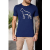 Camiseta Bordado Atacado Masculino Revanche Betim Azul Marinho