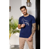 Camiseta Bordado Atacado Masculino Revanche Betim Azul Marinho