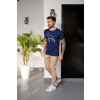 Camiseta Bordado Atacado Masculino Revanche Betim Azul Marinho
