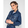 Jaqueta Jeans Atacado Cropped Feminina Revanche Trinidad Frente