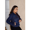 Jaqueta jeans básica curvy atacado feminina Revanche Holambra Azul