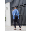Jaqueta Jeans Plus Size Atacado Feminina Revanche Jaya Azul