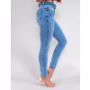  Calça Jeans Atacado Cigarrete Feminina Revanche Renee Azul Lado