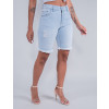 Bermuda Jeans Atacado Feminino Revanche Alessandre Azul Lado