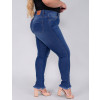  Calça Jeans Atacado Cigarrete Plus Size Feminina Revanche Flórida Azul Lado