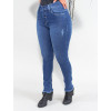 Calça Jeans Atacado Cigarrete Feminina Revanche Nathalia Azul Lado