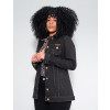  Jaqueta Jeans Black Atacado Boyfriend Feminina Revanche Toussaint Preto Lado